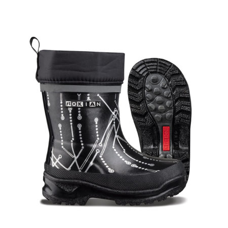 Nokian Footwear Wintry Plus Print rubber boot for children - Black